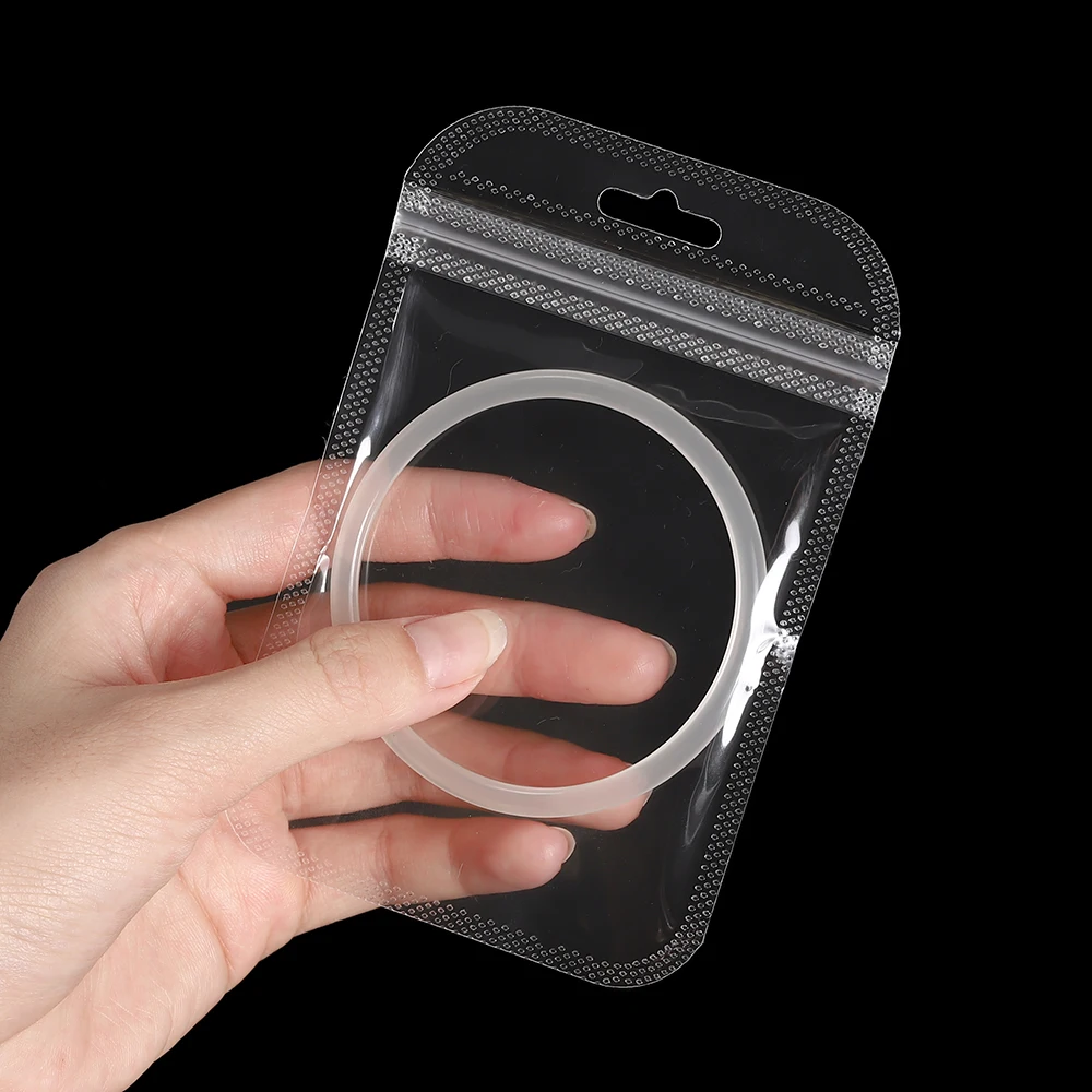 50 шт./лот прозрачные пластиковые пакеты для упаковки ювелирных изделий сделай