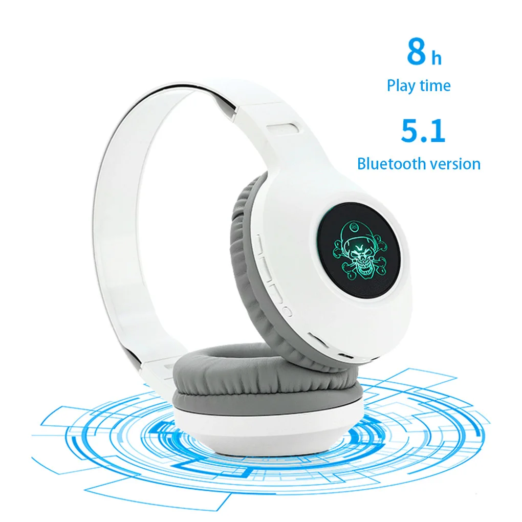 

Складные наушники, Bluetooth-совместимые умные наушники с повязкой на голову, звуковая гарнитура, удобные женские рождественские подарки