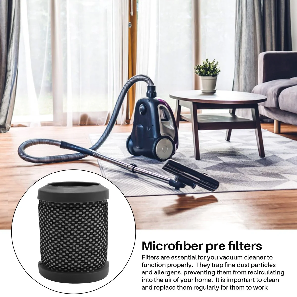 Фильтр и губка для пылесоса T116 выхлопной фильтр постмотор H-Free серия 100 от пыли