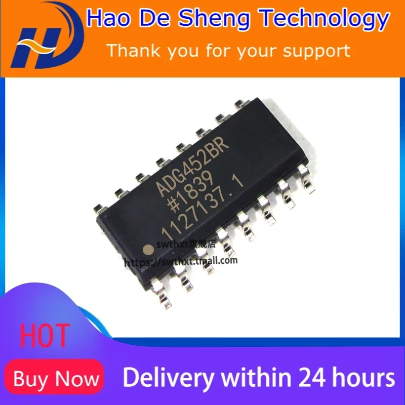 10PCS/LOT ADG452BR ADG452BRZ SOP-16 New Original in Stock