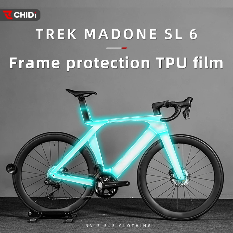 Фото Используется для TREK GEN7 MADONE SL6 SLR9, пленка для бидестера, рамка, прозрачная защитная пленка, утолщенный материал из ТПУ, экстремальная защита №1