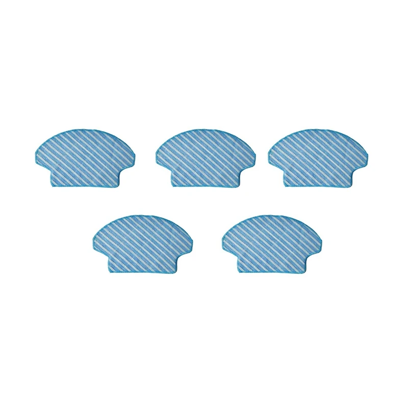 

TOP!-5Pcs Mop Cloth Pads Set For Ecovacs Deebot DT85G/DT83/DG710/DE35/DW70 Vacuum Cleaner Parts Replacement