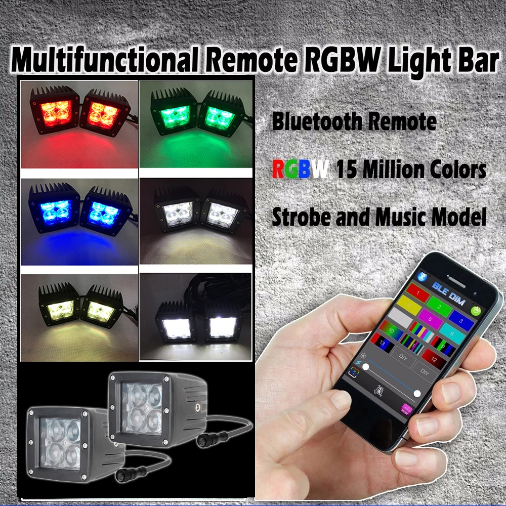 2 шт./4 шт. 3-дюймовые светодиодные фары для мотоциклов