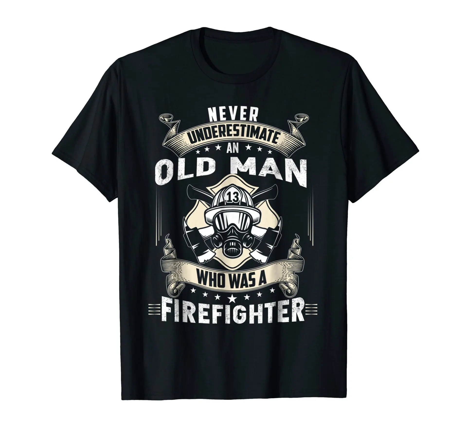 

Summer 2022 Foreign Trade Firefighters FIRE RESCUE Flag, Short Sleeve T-shirt Gift Summer Plus Size Graphic T Shirts