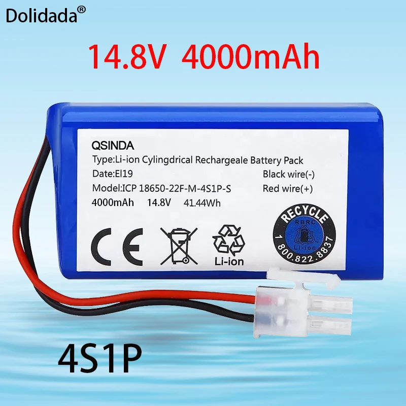

High Power 14.8V 4S1P 4000mAh UAV Rechargeable Li-ion Battery Pack 18650 Customizable for Various Drone 5P XT60