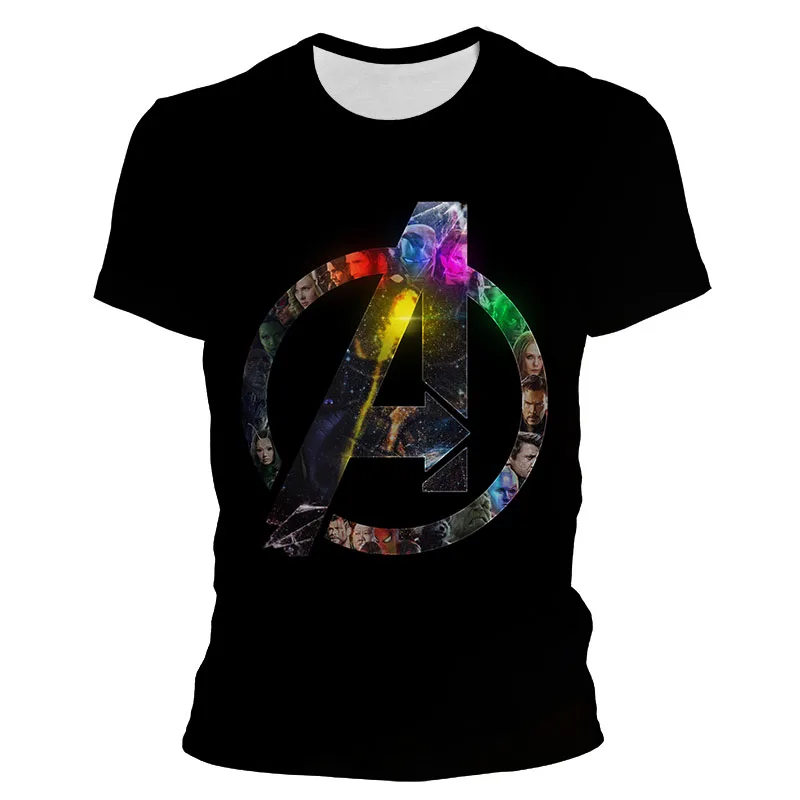 Новые футболки с логотипом Marvel мстители для мужчин и женщин летняя футболка