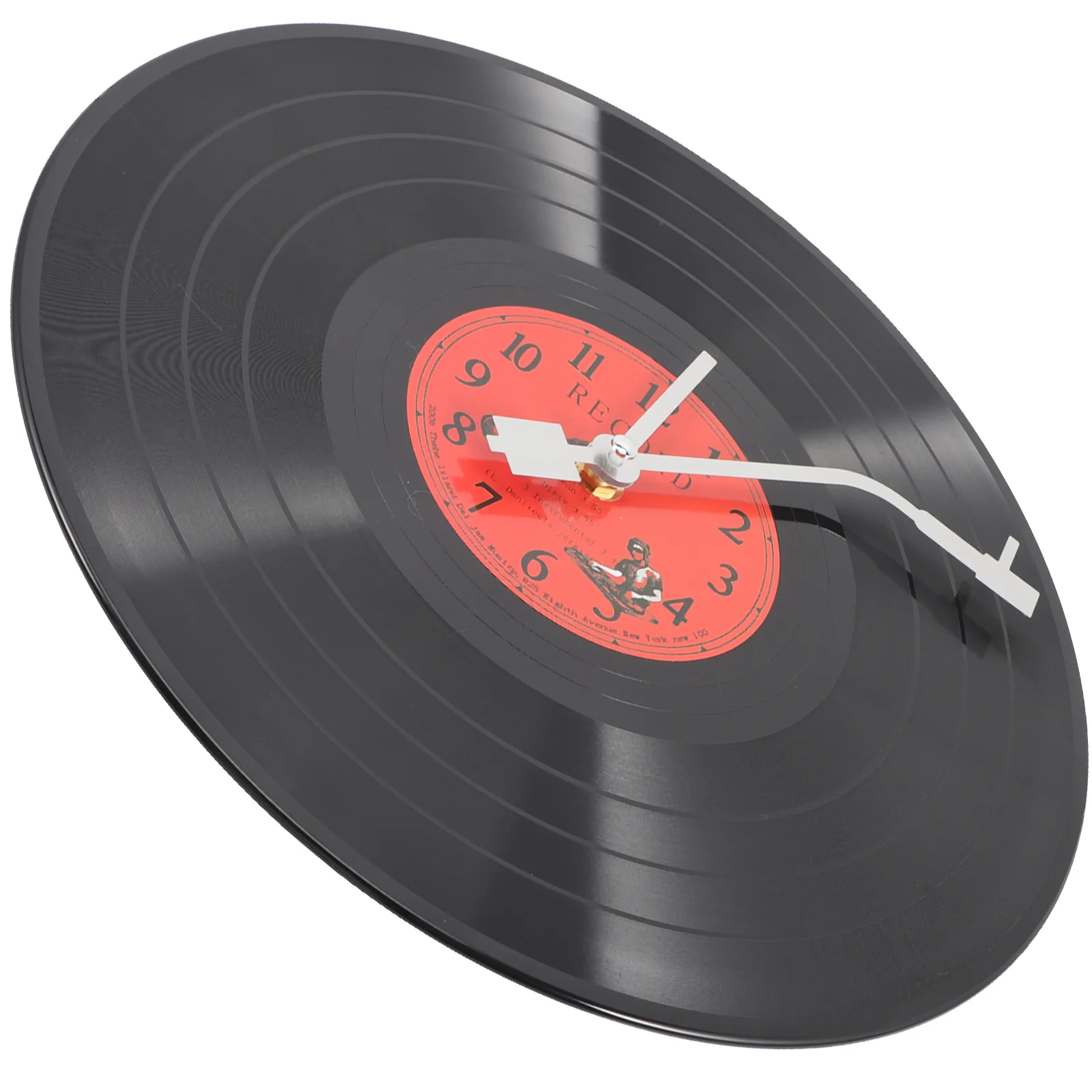 

Vinyl Record Wall Clock Retro Convenient Delicate Vintage Style Unique Bedroom Decor Plastic Living Hanging Office Decoration
