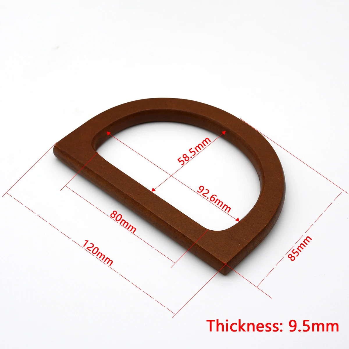 12 мм ручка для сумки деревянное D-образное кольцо сумка кошелек сменная рамка