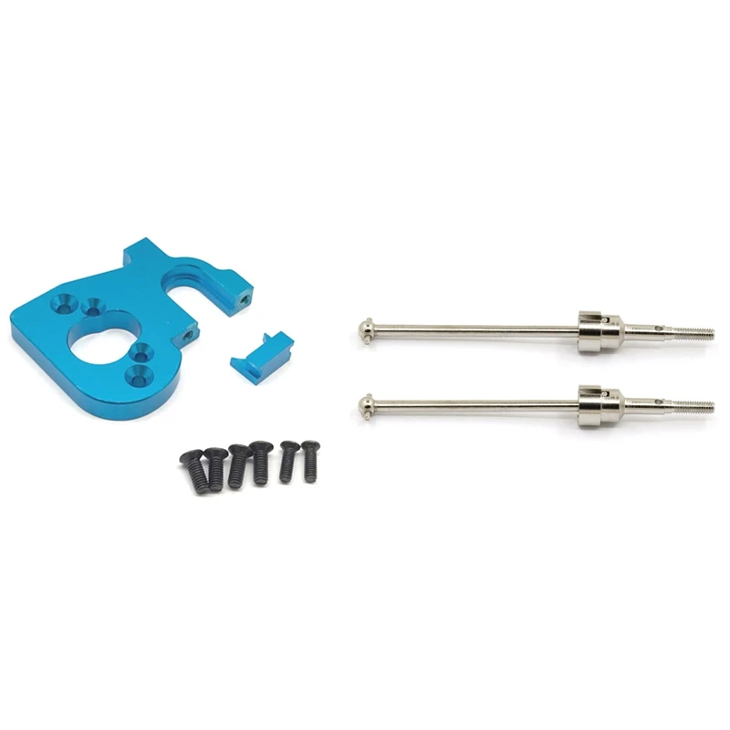 

Держатель для автомобиля Wltoys 144001 1/14 4WD, голубой и 2 шт., металлический Универсальный приводной вал CVD Dog Bone, 1 комплект