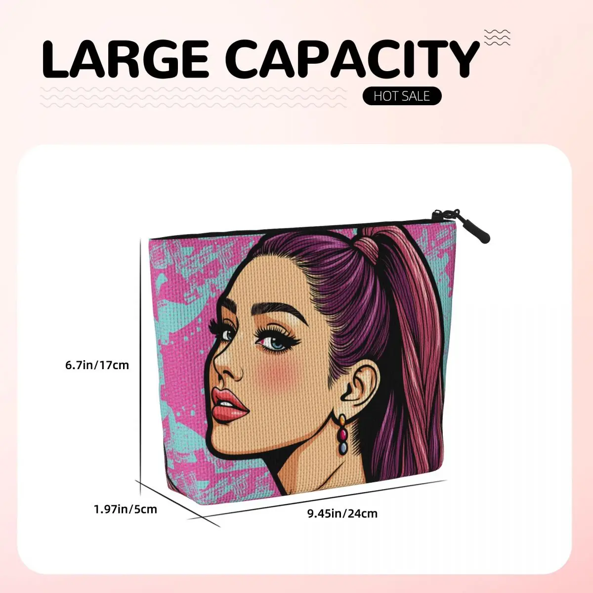 Ariana Симпатичная дорожная косметичка Grande Дизайнерская Kawaii Органайзер для