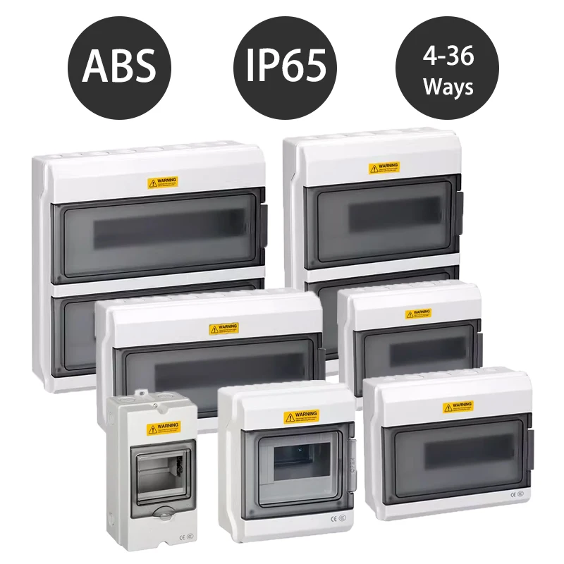Наружная Водонепроницаемая электрическая распределительная коробка с 4/6/9/12/18/24/36