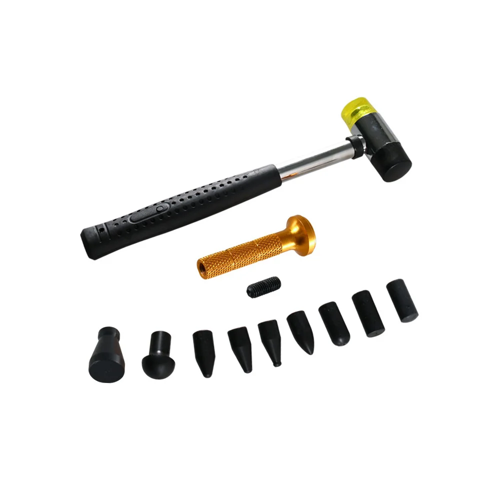 

Dent Repair Tool Car Kit Auto Body Supplies Rubber Hammer Mending Stainless Steel