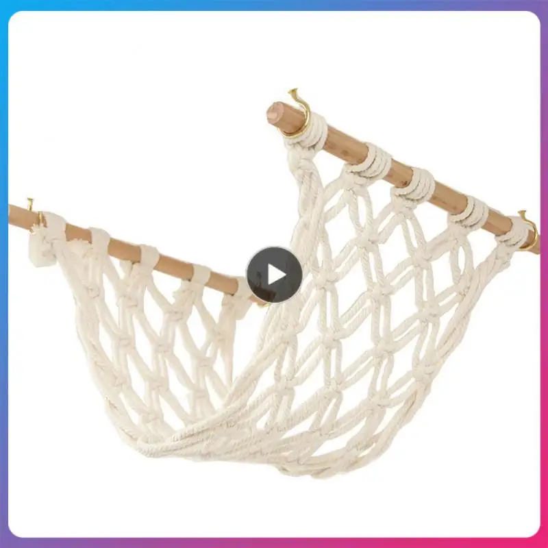 

Fruit Basket Home Decoration Hand-made Food Hanging Basket Bohemian Lace Cotton Rope Diy Vegetable Hanging Net Save Space