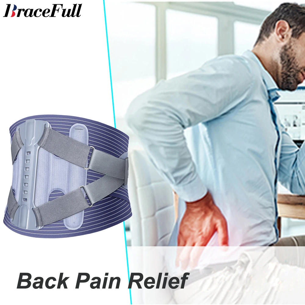 

Lower Back Brace for Lower Back Pain Relief Sciatica for Men & Women, Lumbar Back Support Belt with Compression Band-Lightweight