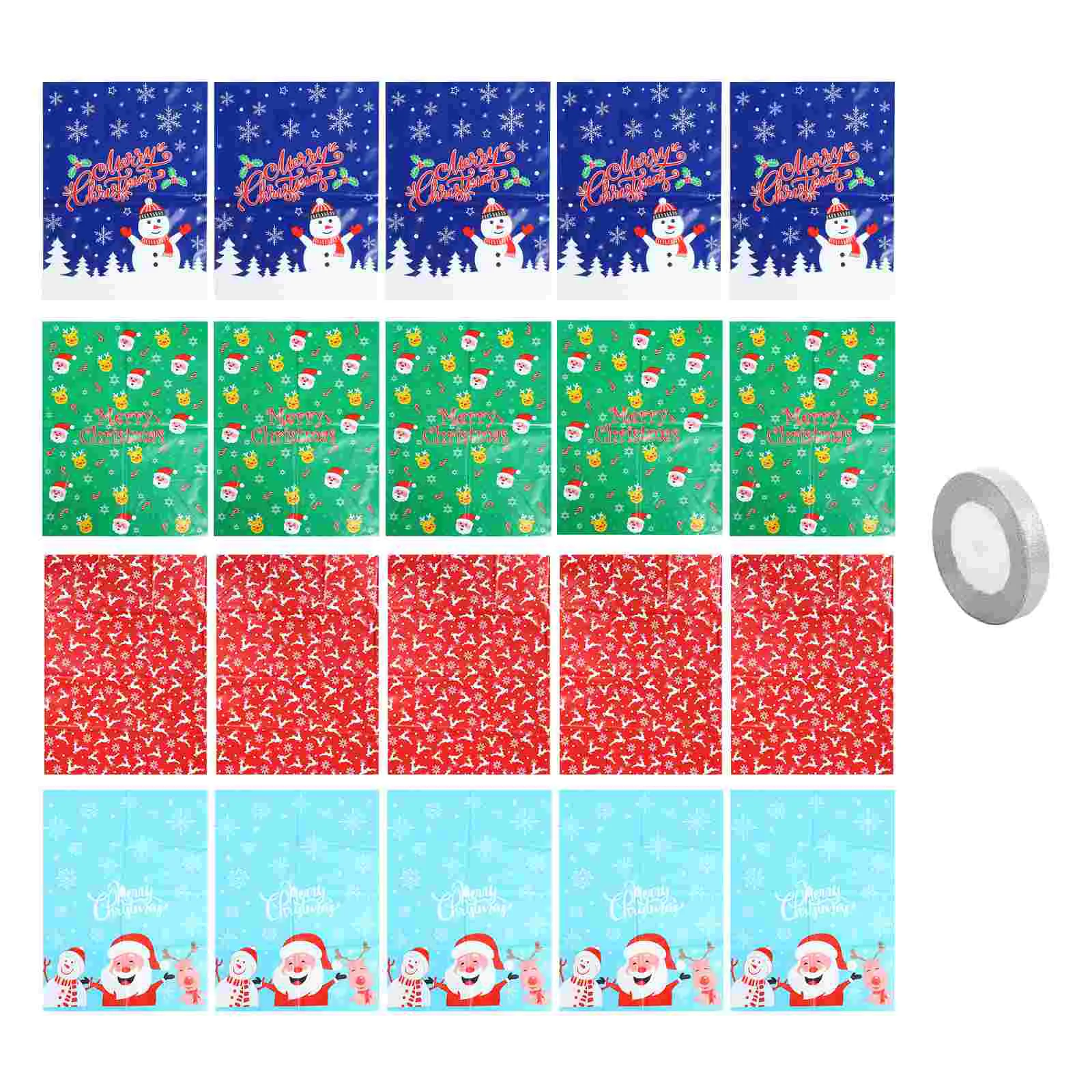 

21pcs Christmas Pattern Candy Gift Small Packaging Treat