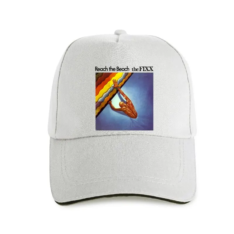 

New The Fixx Reach The Beach English Rock Band Men's White Baseball cap Size S-3XL