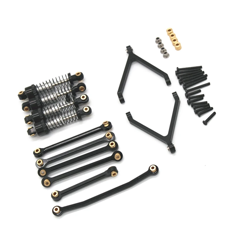 

Metal Shock Absorber Steering Rod Chassis Tie Links Set For FMS FCX24 1/24 RC Crawler Car Upgrades Parts Accessories