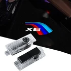 2 шт., автомобильные Предупреждение ные лампы с логотипом на дверь, для BMW X6 E71 E72 F16 F86 2008-2021