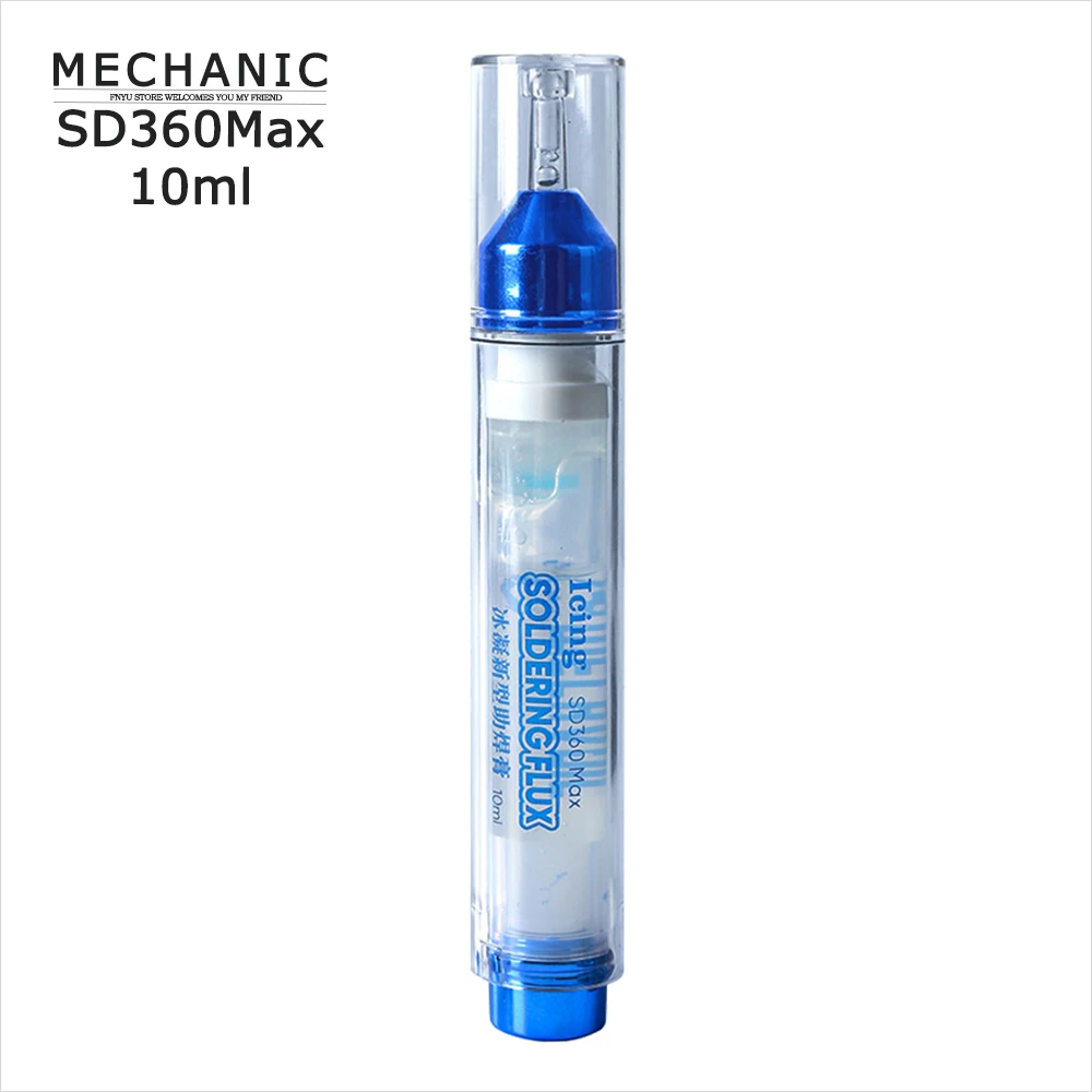 

Solder paste Solder Flux MECHANIC SD360 Max 10ml Icing Solder Flux Welding Advanced Oil Flux Grease 10cc Soldering Repair Paste