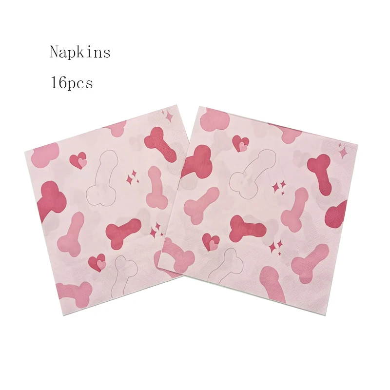 

Одноразовые бумажные тарелки, стаканы, салфетки Pink Willy DOQEVYHL