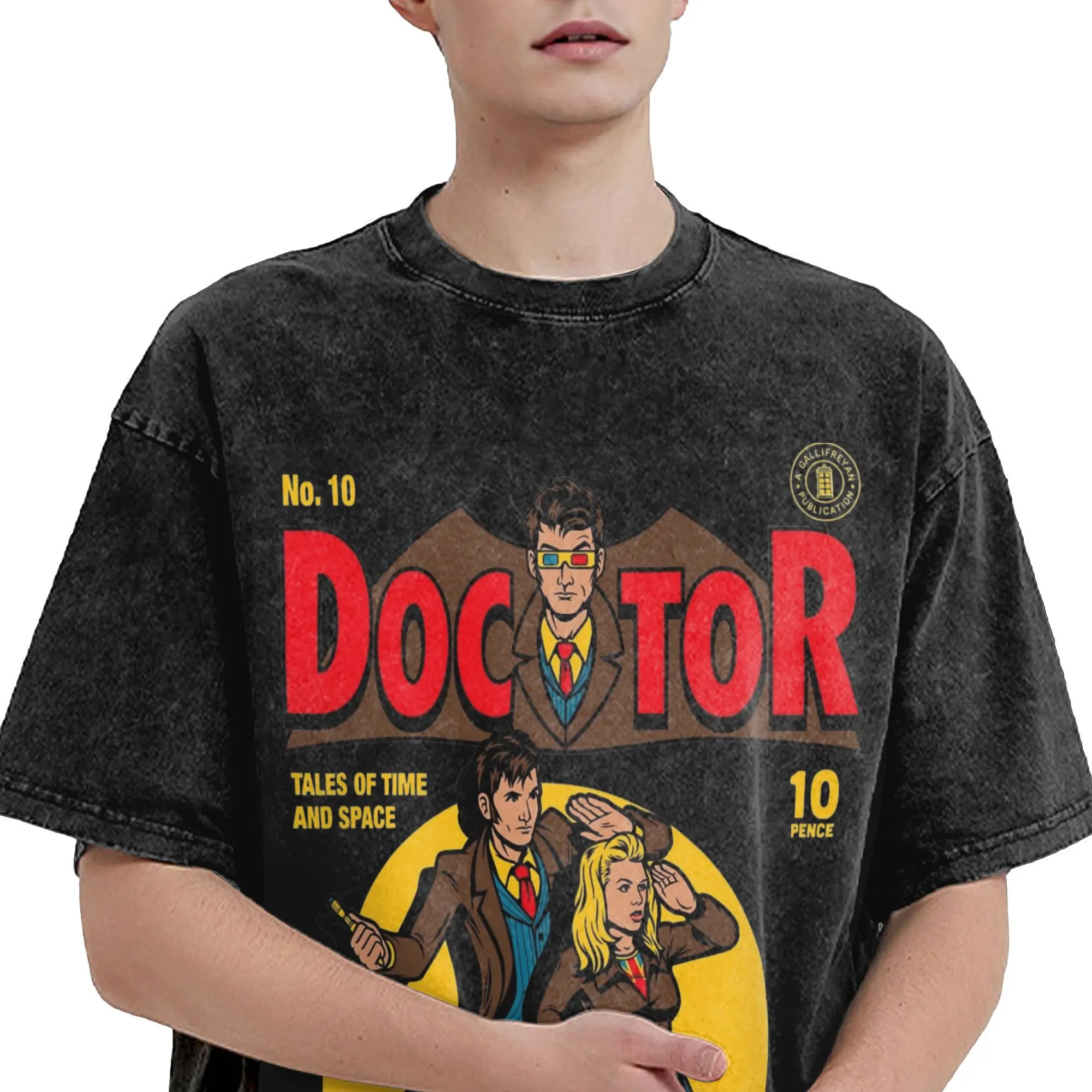 Футболка с комиксами Dr Who Godfather Doctor в стиле Харадзюку для мужчин и женщин футболки