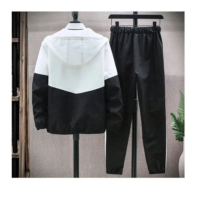 Cartelo Spring NewMen Tracksuit Casual Hoodies Sets Male Jackets + Pants Two Piece Sets Hip Hop Streetwear Sports Suit Patchwork