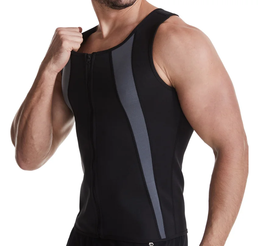 Waist Trainer Vest Men's Hot Shaper Neoprene Sweat Vest Flexible Boy Shaper Compression Sweat Body Shaper Slimming Shirt Workout