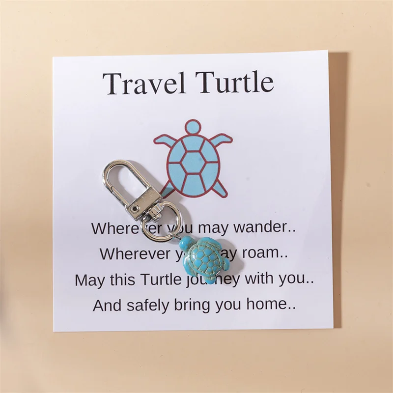 1 шт. милый брелок в виде черепахи для ключей женщин и мужчин забавная сумка с