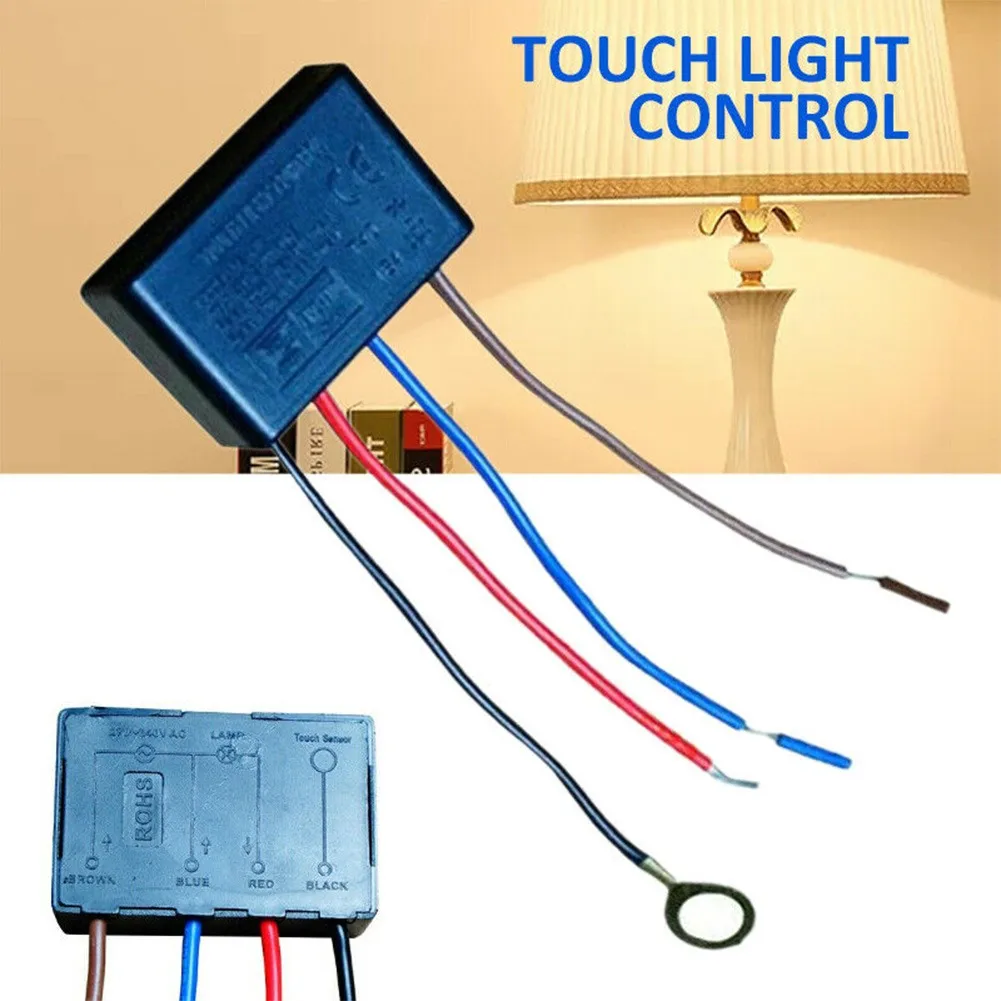 

220V Touch Light Switch Table Lamp Dimmer 25-150 W Incandescent 3 Way Finger Touch Dimmer 48*32*15mm EU Touch Switch Compatible