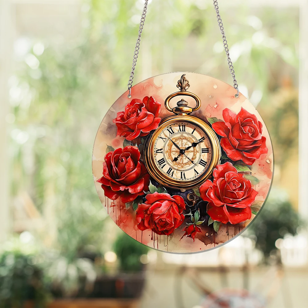 Изысканные часы в виде розы для Ловца солнца голубого цвета домашний декор 1 шт.