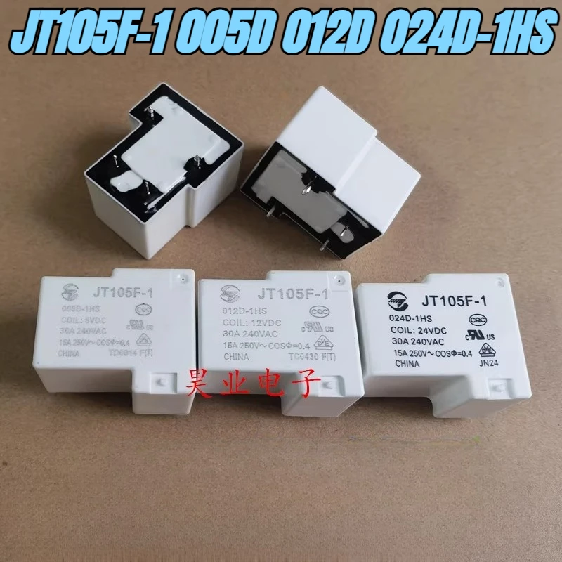 

Реле JT105F-1 5В 12В 24В 4 контакта 30А