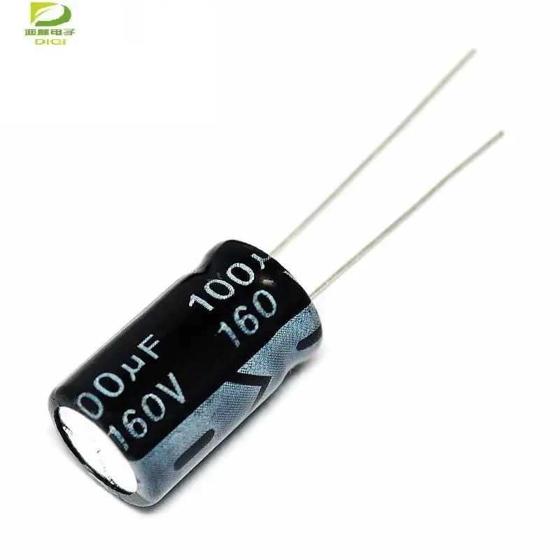 

5 pcs Aluminum electrolytic capacitor 100 uF 160 V 13 * 20 mm frekuensi tinggi Radial Electrolytic kapasitor