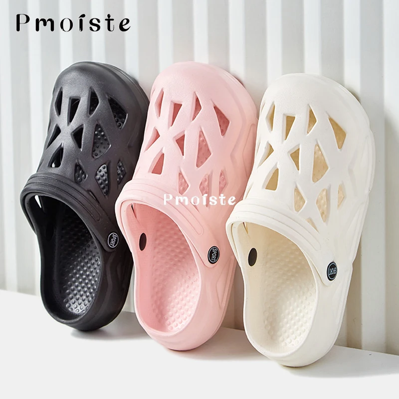 Women Garden Shoes Fashion Outdoor Slippers Breathable Lightweight EVA Slipper Solid Color Comfortable Sandals