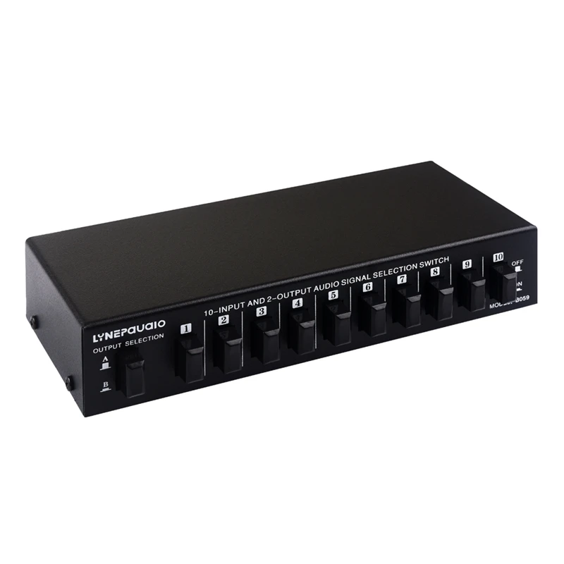 

10 In 2 Out Audio Frequency Signal Select Shift Device/Audio Frequency Shift Device/Loudspeaker Box Shift Device/RCA