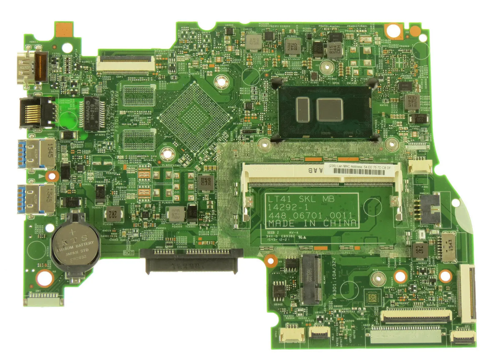 

FOR Lenovo IdeaPad 500s-14isk 300s-14isk Motherboard lt41 SKL MB i3-6100u sr2eu