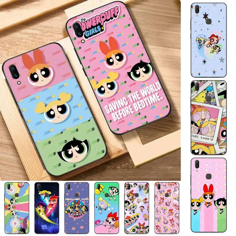 

BANDAI The powerpuff girls Phone Case for Vivo Y91C Y11 17 19 17 67 81 Oppo A9 2020 Realme c3