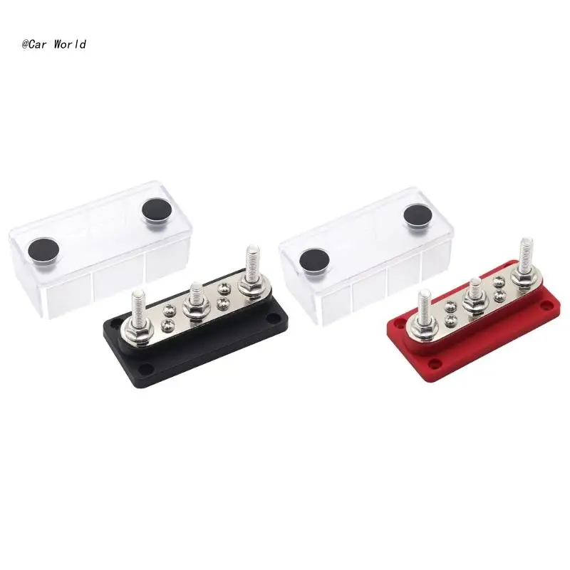 

6XDB 3x 5/16" Terminal Block Studs 48V Junction Block Bus Bar Power Distribution Stud