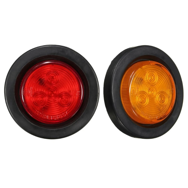 

4LED Side Marker Fender-Lights Indicators Clearance Lamp for Trailer Truck RV Lorry Boat Bus UTV Waterproof 10-30V