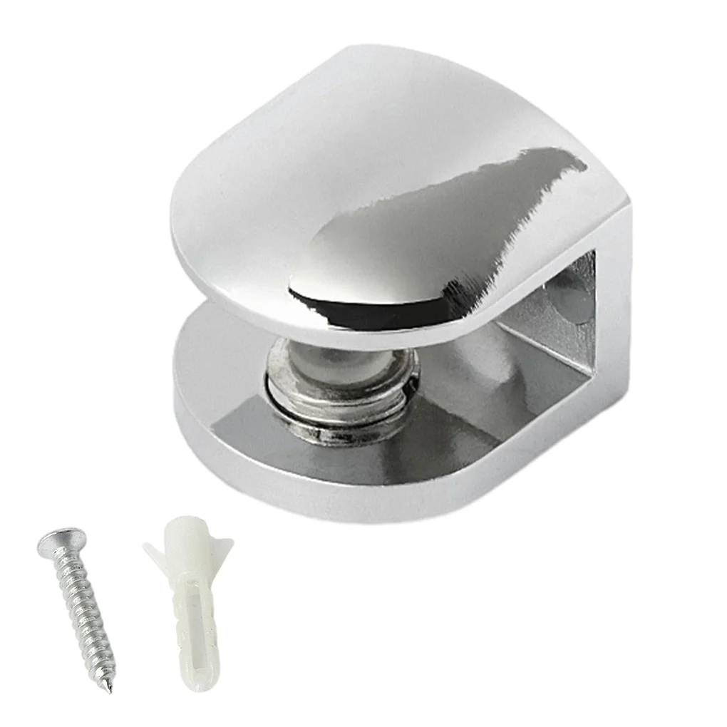 

Zinc Alloy Glass Shelf Diecast Simple Style Heavy Duty Anti-rust Moistureproof Bathroom Clamp Bracket Hardware 6-8mm