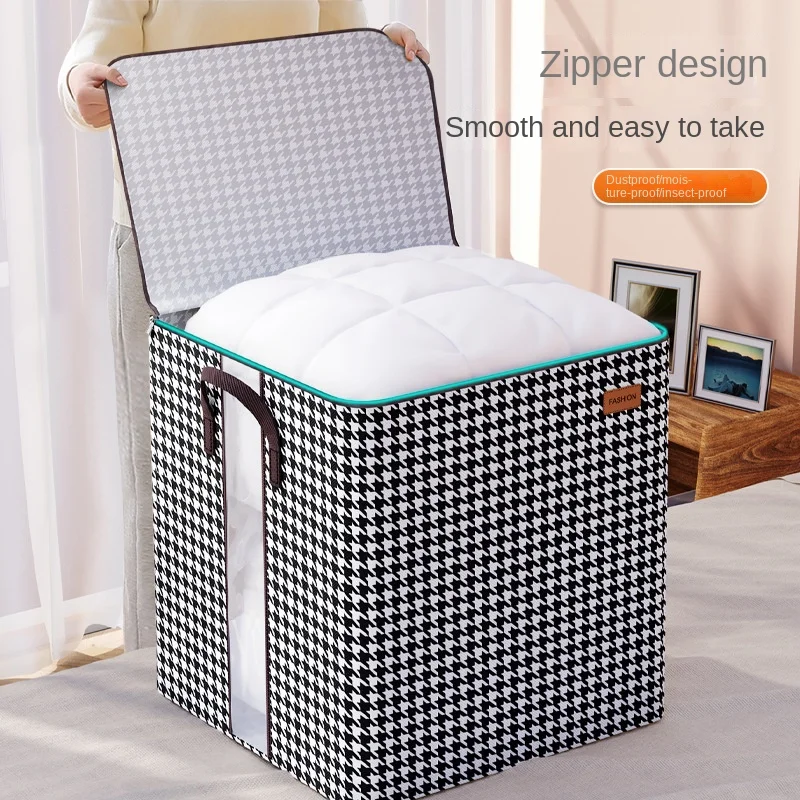 

Pack Organizer Box Storage Accessory Organizer Bag Moving Dustproof Quilt Foldable Quilt Capacity Storage Sweater Large Clothes