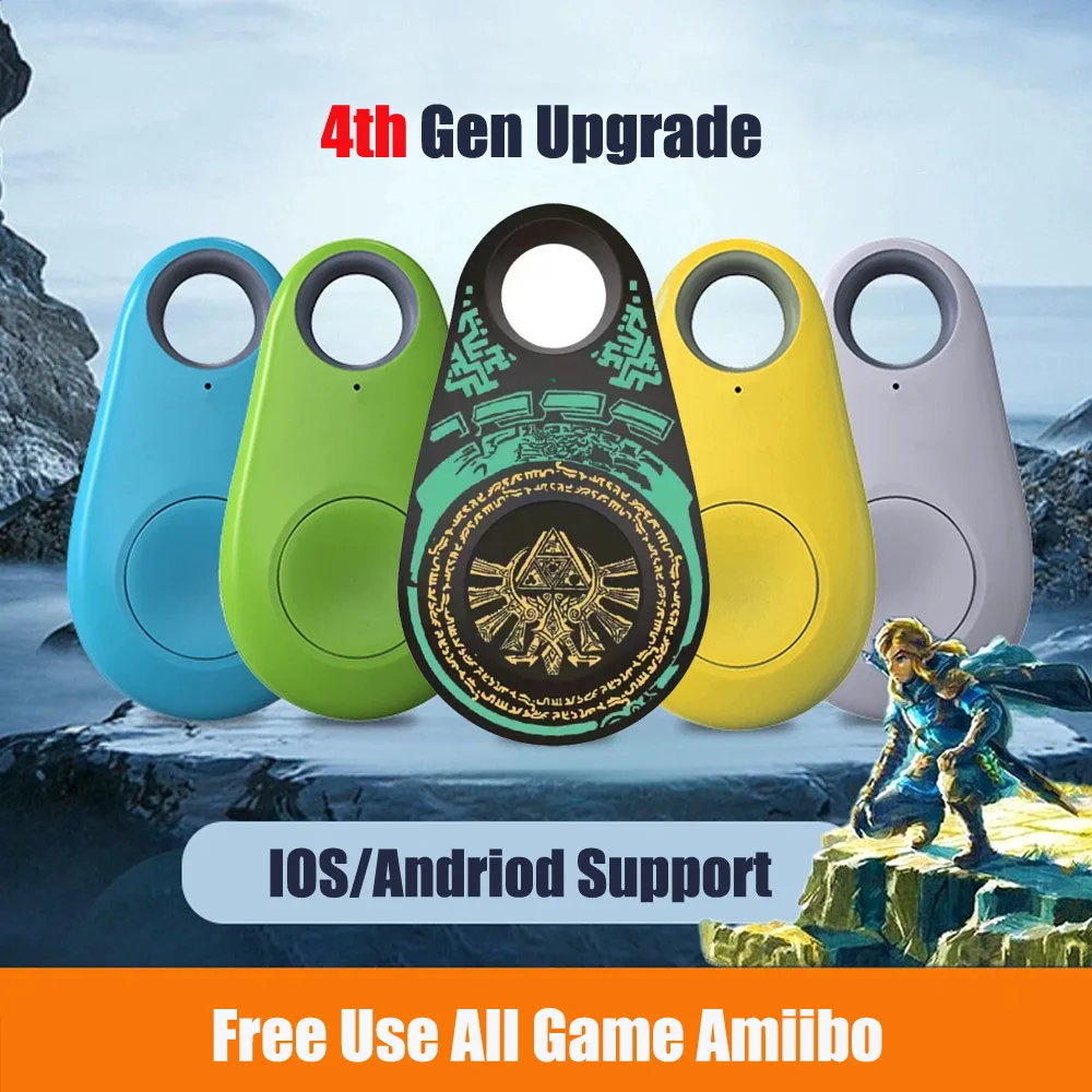 

Zelda Tears of the King Limited Amiibo Pattern NFC Bluetooth Keychain Card All Games Amibo Link Amlioop Amibo Figurine app