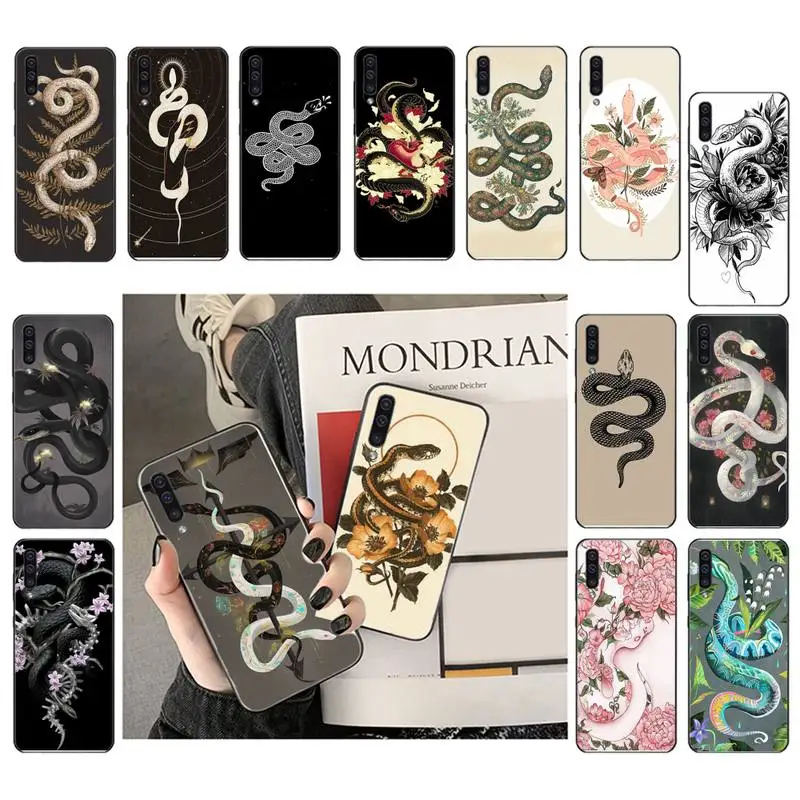 

Animal The Snake and Fern Phone Case For Samsung A72 A52 A32 A41 A31 A50 A11 A12 A02 M31 A51 A70 A71 A21S A30 A20
