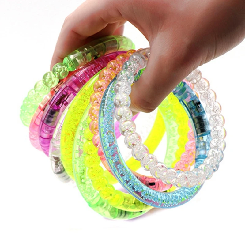

LED Electronic Bracelet Flashing Princess Wristband Toy Summer Gift Glow in the Dark Girls Cosplay Performance Props