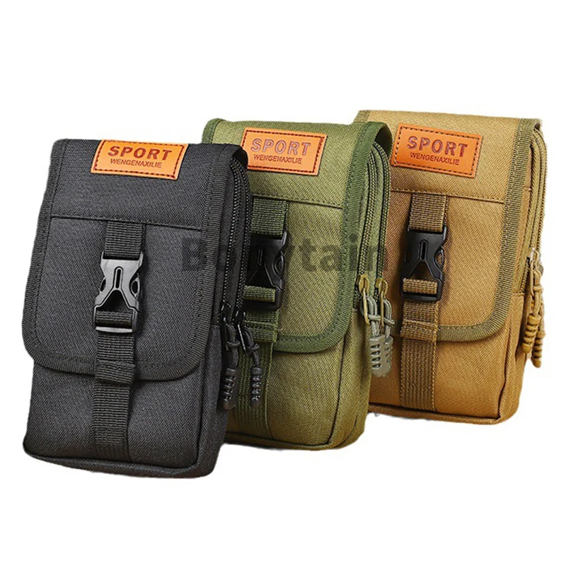 

Уличная Сумка EDC Molle, кошелек, двухслойная Водонепроницаемая поясная сумка в стиле милитари, Мужская поясная сумка для телефона, тактическая поясная Сумка для кемпинга и охоты