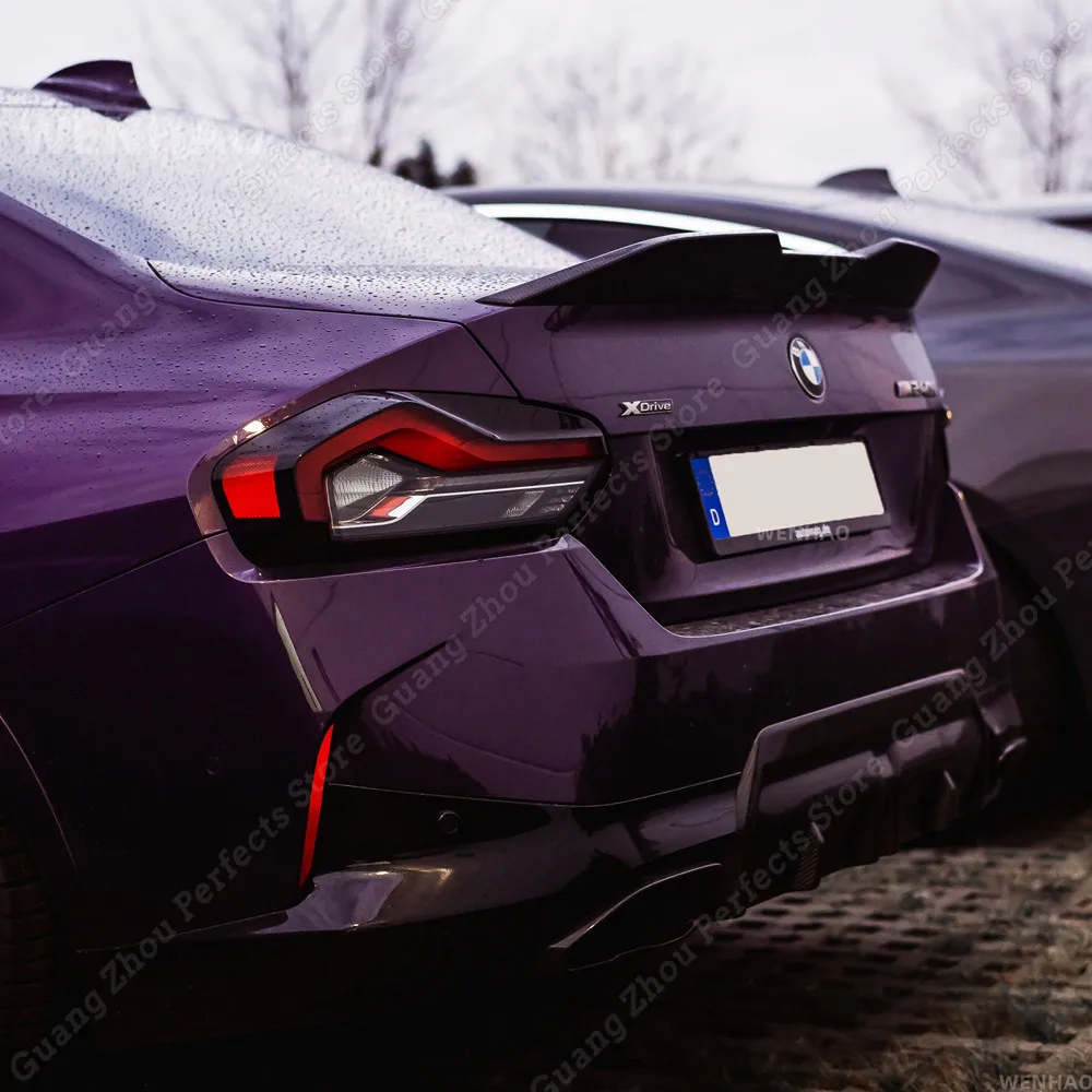 Для BMW G42 G87 M эффективный стиль заднее крыло багажника 2 серии 220i 220d 230i M240i M2 2022 2023 задний спойлер боди тюнинг