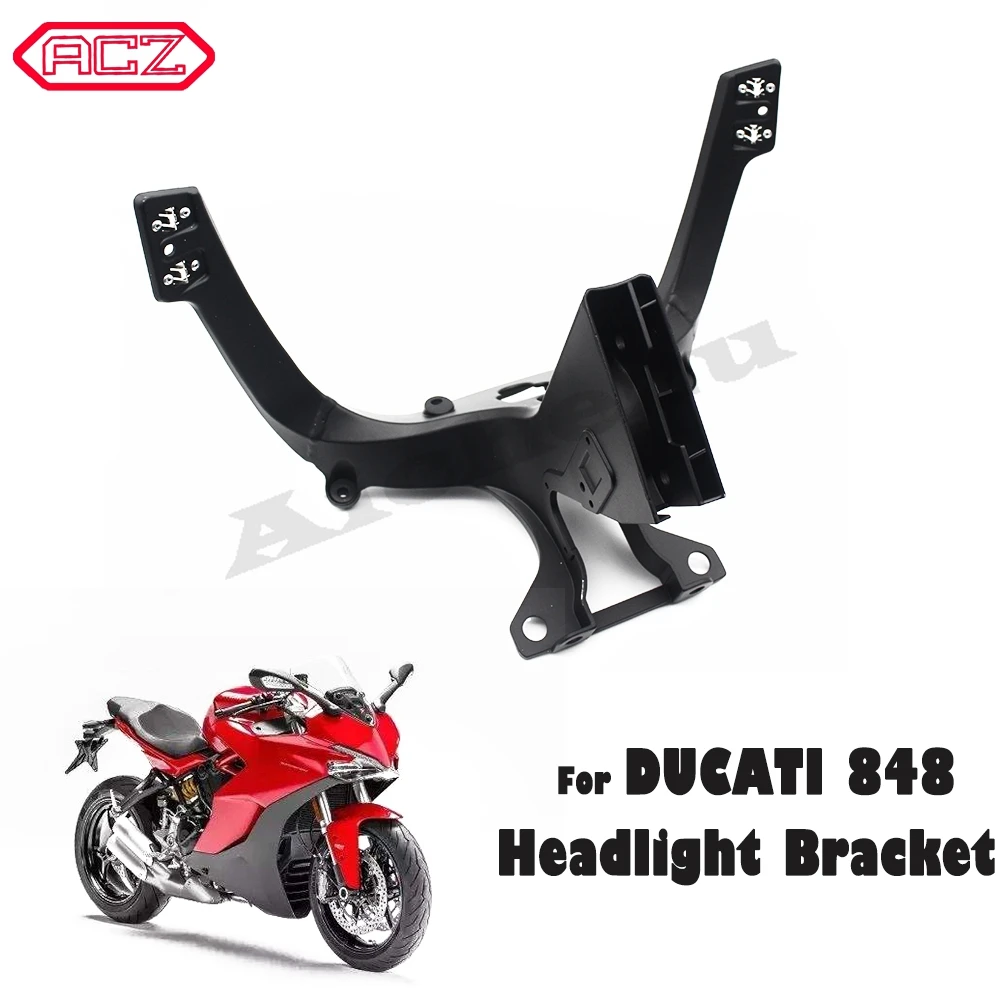 Для 2008-2011 Ducati 848 1098 1098S 1198 1198S EVO черный верхний передний налобный фонарь с