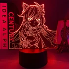 3d светодиодный ночсветильник Genshin Impact Keqing, акриловая Светодиодная лампа для игр