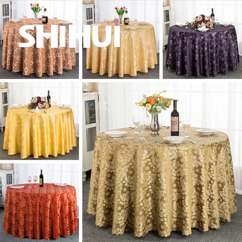 

Роскошная скатерть из льна толщиной 280/300/320 см, круглая скатерть для отеля, свадьбы, мероприятия, обеда, украшение для дома