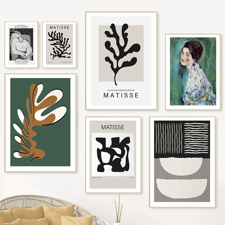 

Mitisse Picasso Abstract Line Girl Modern Wall Art Canvas Painting Nordic Posters And Prints Wall Pictures For Living Room Decor