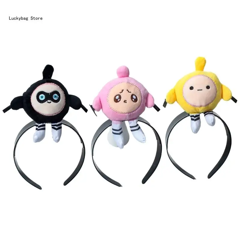 Забавная повязка для волос с мультяшным яйцом челкой обруч сценического макияжа